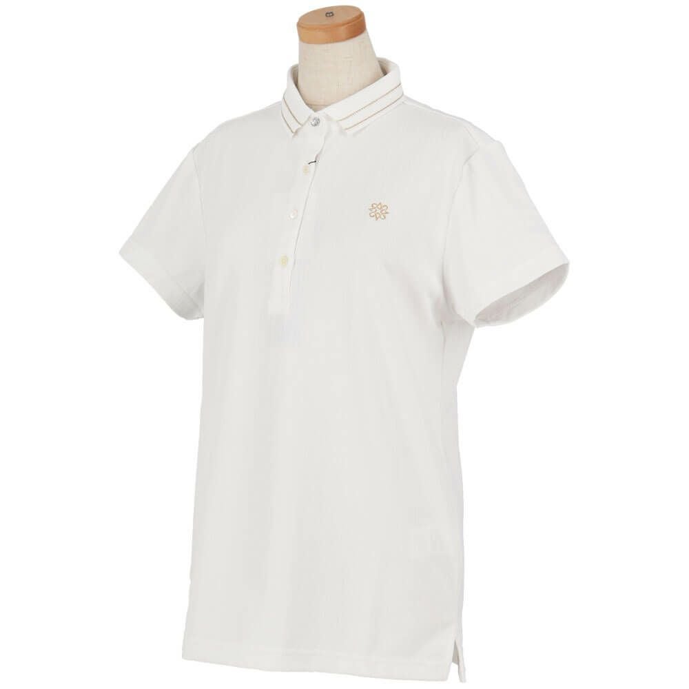 セントアンドリュース St ANDREWS　レディース ハイゲージ ストライプ 半袖 ポロシャツ 043-5160554　2025年モデル 詳細4