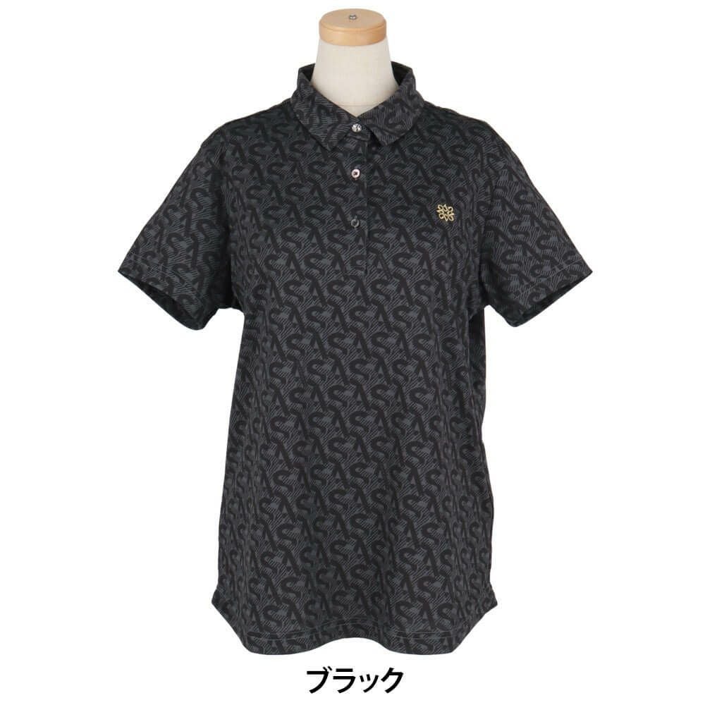 セントアンドリュース St ANDREWS　レディース モノグラム柄 半袖 ポロシャツ 043-5160556　2025年モデル 詳細2