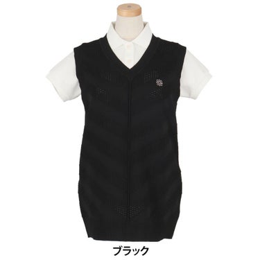 セントアンドリュース St ANDREWS　レディース Vネック ニットベスト 043-5173252　2025年モデル 詳細2