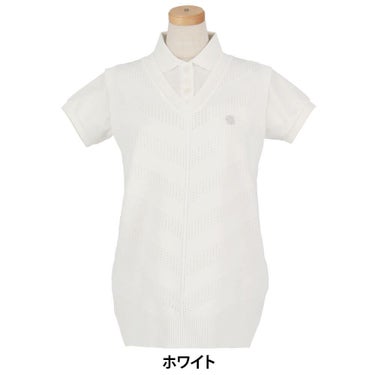 セントアンドリュース St ANDREWS　レディース Vネック ニットベスト 043-5173252　2025年モデル 詳細5