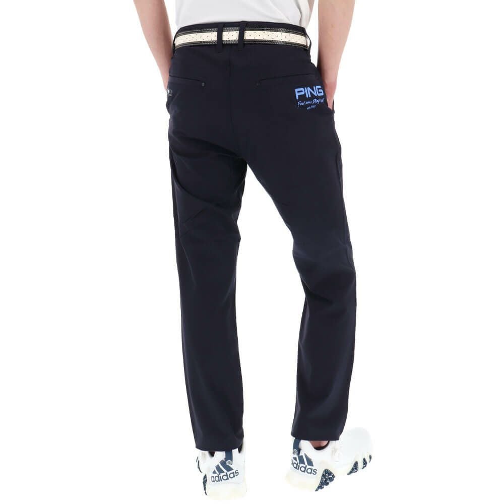 PING　ピン　メンズゴルフウェア　パンツ　全方向ストレッチツイル　ネイビー　L ピン PING メンズ 全方向ストレッチドビー 二重織 ストレート ロング