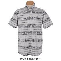 ピン PING メンズ チケット柄 ジャカード 半袖 ポロシャツ 621-5160219 2025年モデル