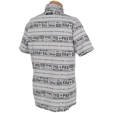 ピン PING　メンズ チケット柄 ジャカード 半袖 ポロシャツ 621-5160219　2025年モデル 詳細3