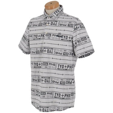 ピン PING　メンズ チケット柄 ジャカード 半袖 ポロシャツ 621-5160219　2025年モデル 詳細4