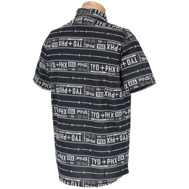 ピン PING　メンズ チケット柄 ジャカード 半袖 ポロシャツ 621-5160219　2025年モデル 詳細9