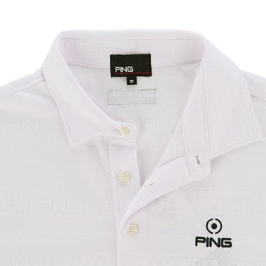 ピン PING　メンズ チケット柄 ジャカード 半袖 ポロシャツ 621-5160219　2025年モデル 詳細14