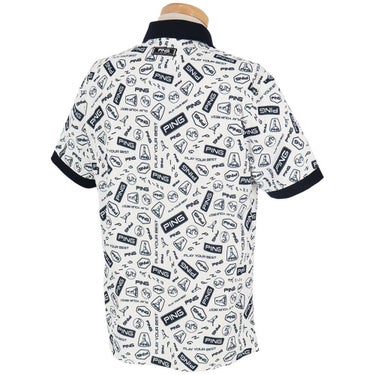 ピン PING　メンズ 総柄 プリント 半袖 ポロシャツ 621-5160221　2025年モデル 詳細3