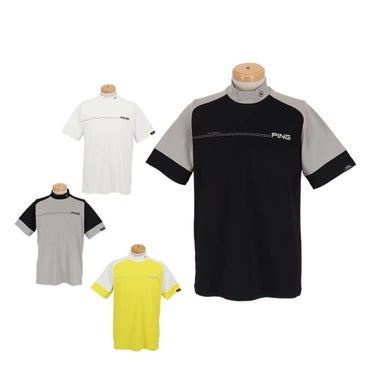 ピン PING　メンズ クイックドライ UV 半袖 ハイネックシャツ 621-5167303　2025年モデル 詳細1