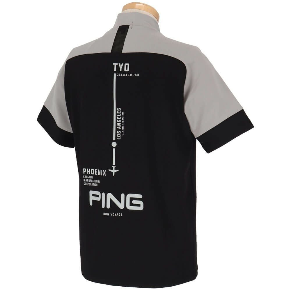 ピン PING　メンズ クイックドライ UV 半袖 ハイネックシャツ 621-5167303　2025年モデル 詳細3