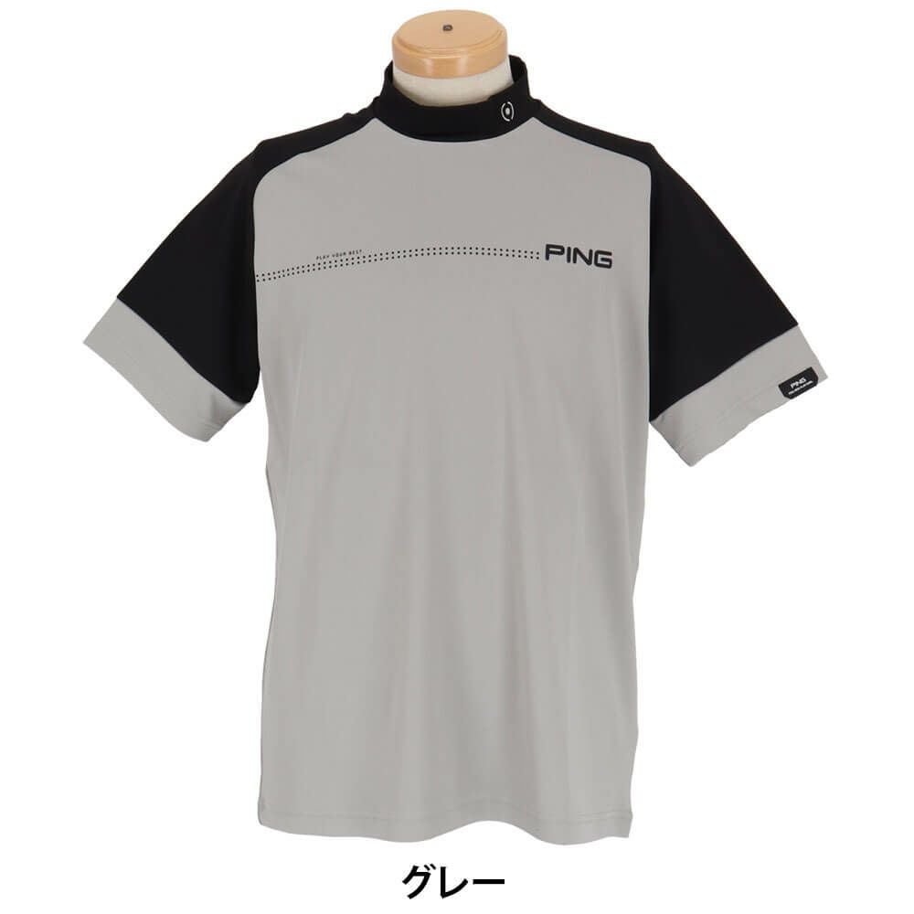 ピン PING　メンズ クイックドライ UV 半袖 ハイネックシャツ 621-5167303　2025年モデル 詳細5