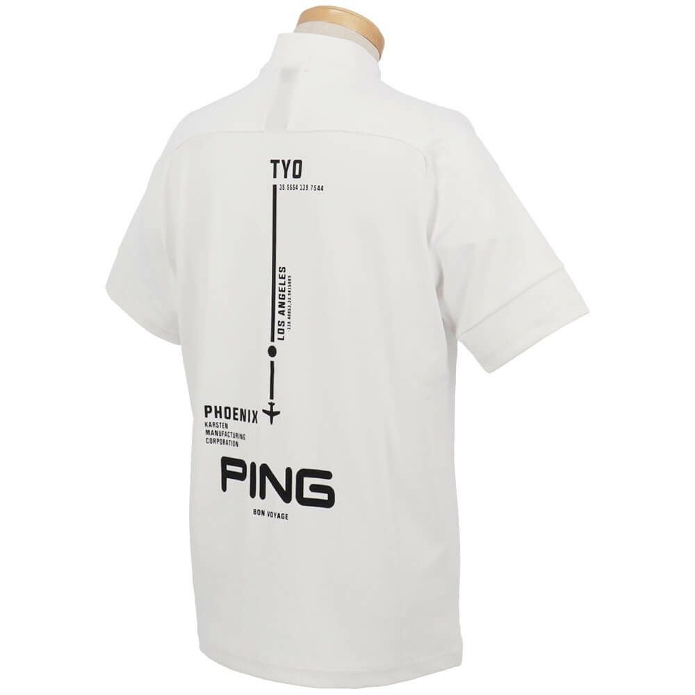 ピン PING　メンズ クイックドライ UV 半袖 ハイネックシャツ 621-5167303　2025年モデル 詳細9