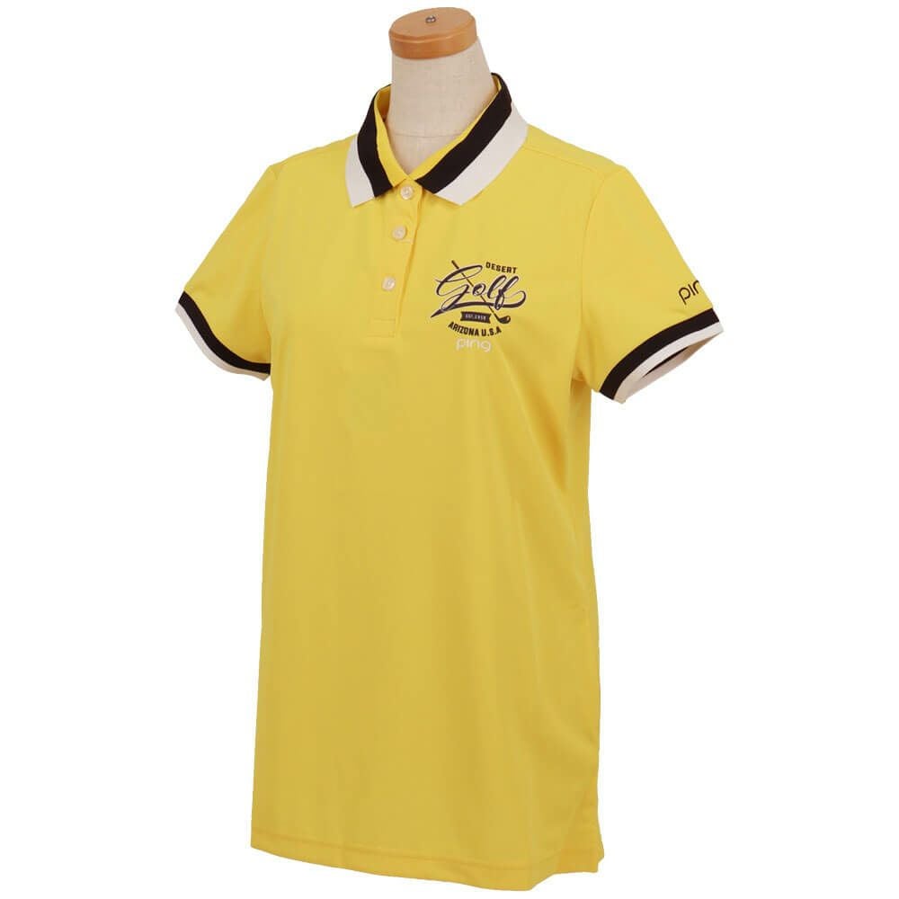 ピン PING　レディース ロンナイズカノコ 半袖 ポロシャツ 622-5160304　2025年モデル 詳細7