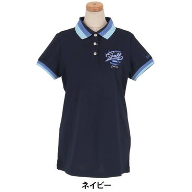 ピン PING　レディース ロンナイズカノコ 半袖 ポロシャツ 622-5160304　2025年モデル 詳細8