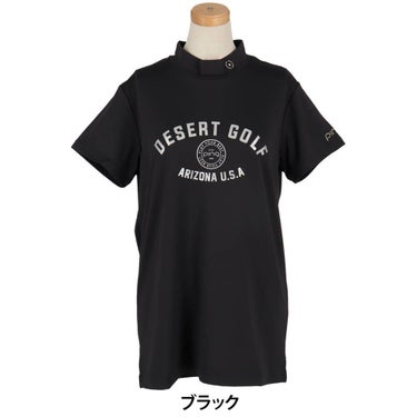 ピン PING　レディース メッシュ ボーダージャガード 半袖 ハイネック シャツ 622-5167100　2025年モデル 詳細2