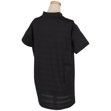 ピン PING　レディース メッシュ ボーダージャガード 半袖 ハイネック シャツ 622-5167100　2025年モデル 詳細3