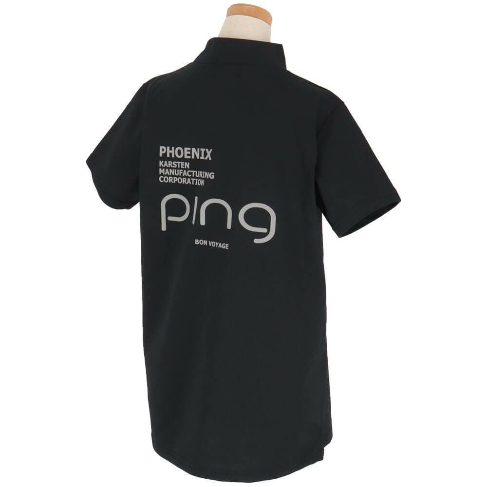 ピン PING　レディース エコブルー 半袖 ハイネックシャツ 622-5167202　2025年モデル 詳細3