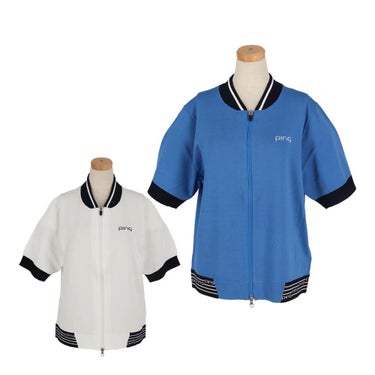 ピン PING　レディース フルジップニット 半袖 ブルゾン 622-5172200　2025年モデル 詳細1