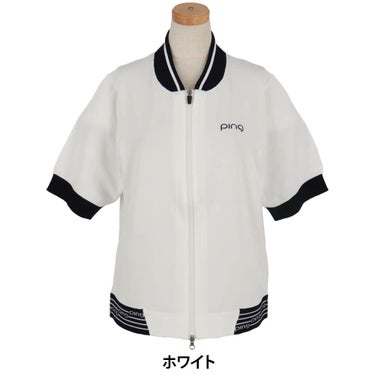 ピン PING　レディース フルジップニット 半袖 ブルゾン 622-5172200　2025年モデル 詳細5