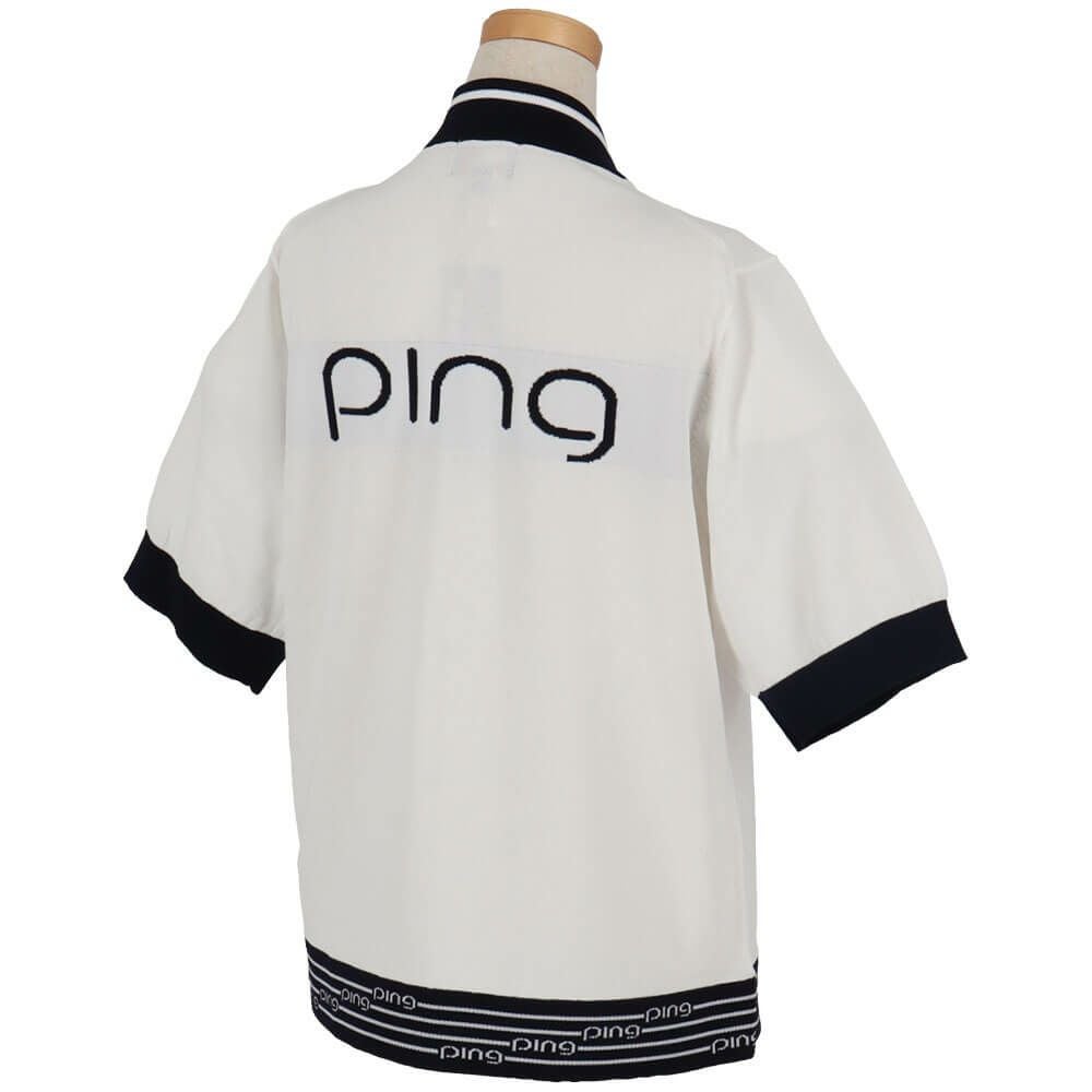 ピン PING　レディース フルジップニット 半袖 ブルゾン 622-5172200　2025年モデル 詳細6