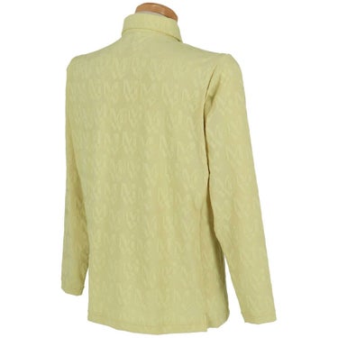 マンシングウェア Munsingwear　メンズ ストレッチ ジャカード モノグラム柄 テーラーカラー 長袖 ポロシャツ MGMXJB03　2024年モデル 詳細2