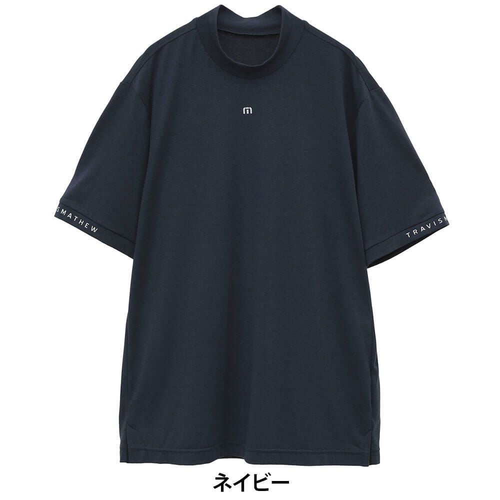 トラヴィスマシュー Travis Mathew メンズ ロゴプリント 半袖 モックネックシャツ 7AL014 2025年モデル