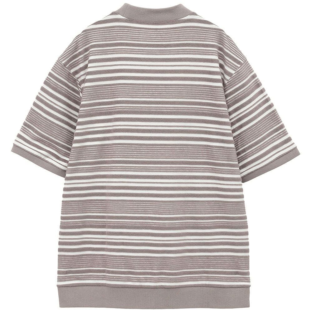 トラヴィスマシュー Travis Mathew　メンズ パイルボーダー 半袖 モックネックシャツ 7AL015　2025年モデル 詳細3