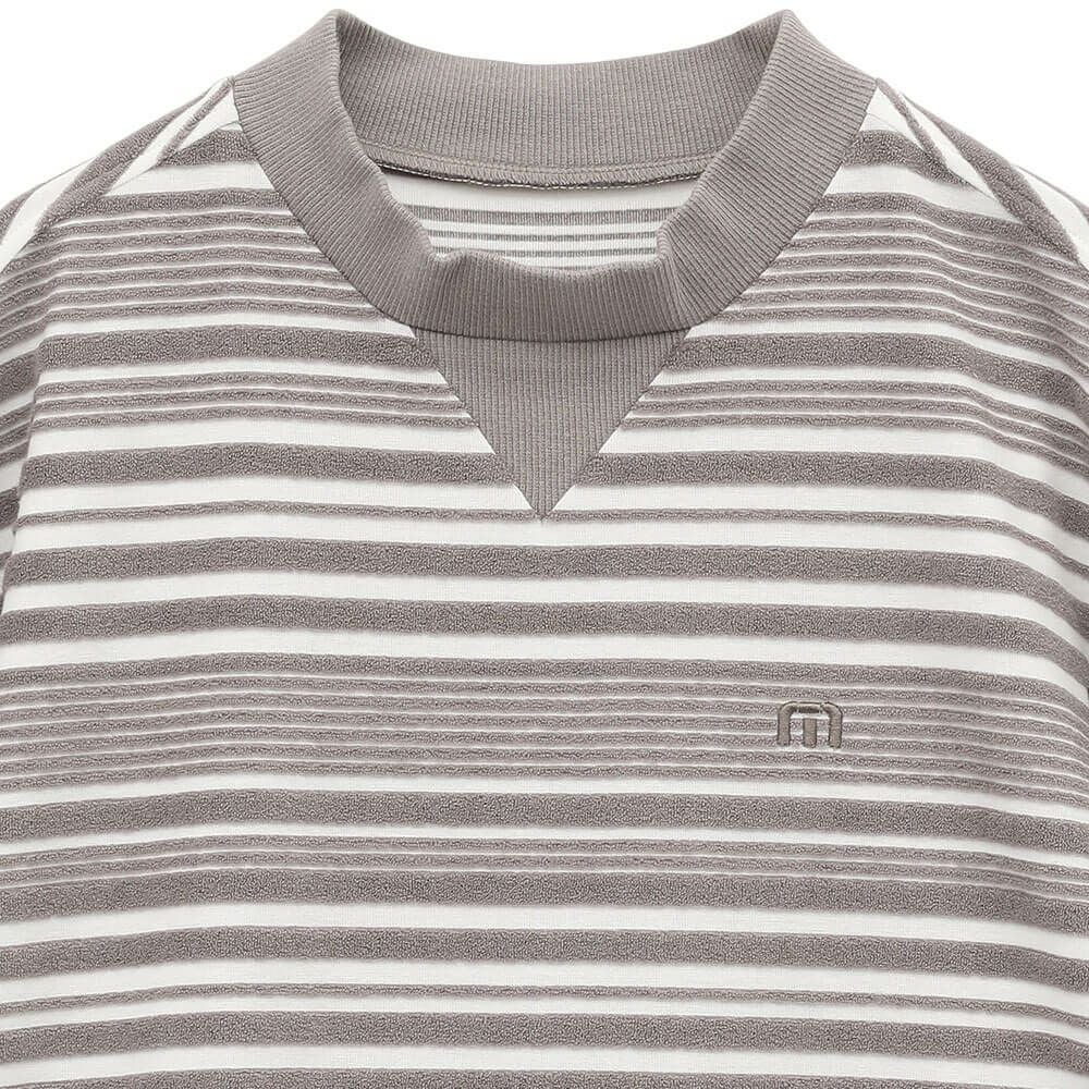 トラヴィスマシュー Travis Mathew メンズ パイルボーダー 半袖 モック