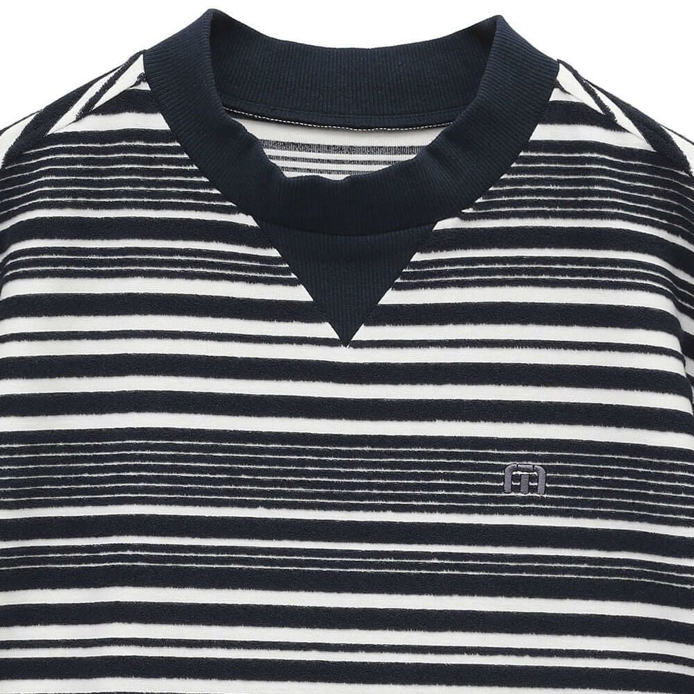 トラヴィスマシュー Travis Mathew メンズ パイルボーダー 半袖 モック