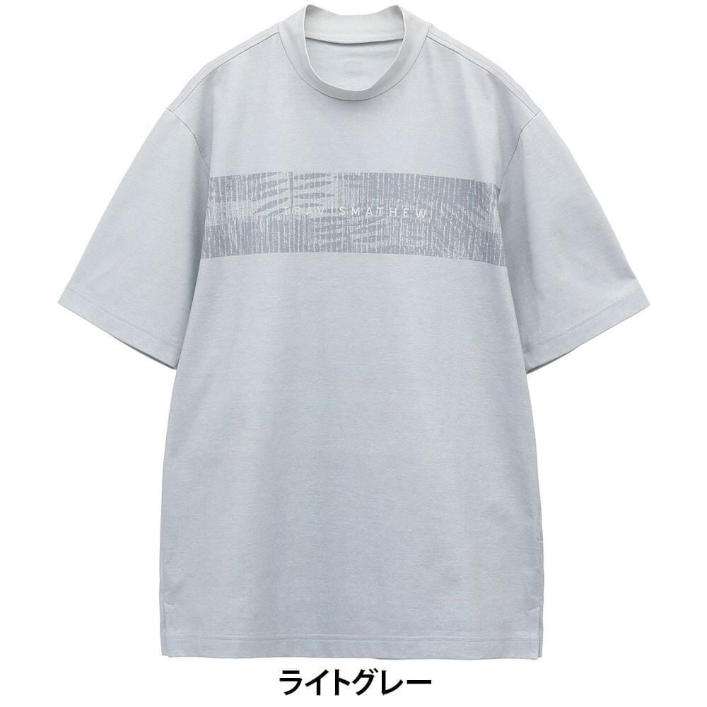 トラヴィスマシュー Travis Mathew メンズ チェストプリント 半袖 モックネックシャツ 7AL016 2025年モデル
