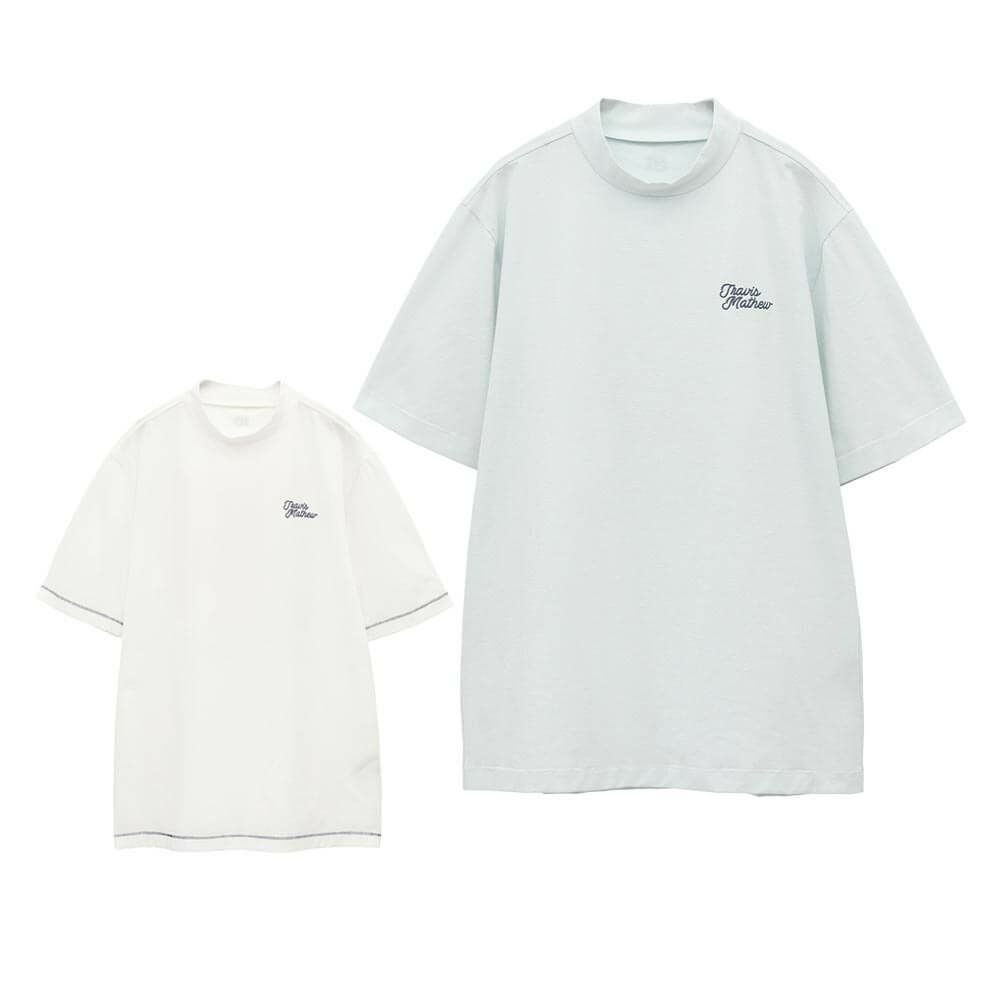 トラヴィスマシュー Travis Mathew　メンズ チェーンステッチ レトロプリント 半袖 モックネックシャツ 7AL024　2025年モデル 詳細1