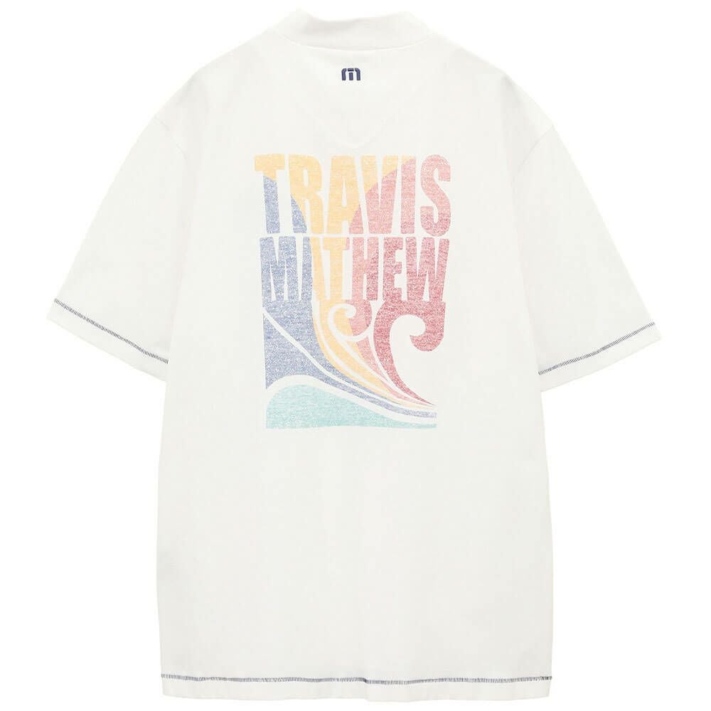 トラヴィスマシュー Travis Mathew　メンズ チェーンステッチ レトロプリント 半袖 モックネックシャツ 7AL024　2025年モデル 詳細3