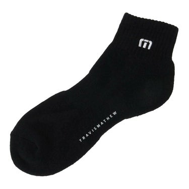 トラヴィスマシュー Travis Mathew　メンズ ショート ソックス 7AL092 0BLK ブラック　2025年モデル 詳細1