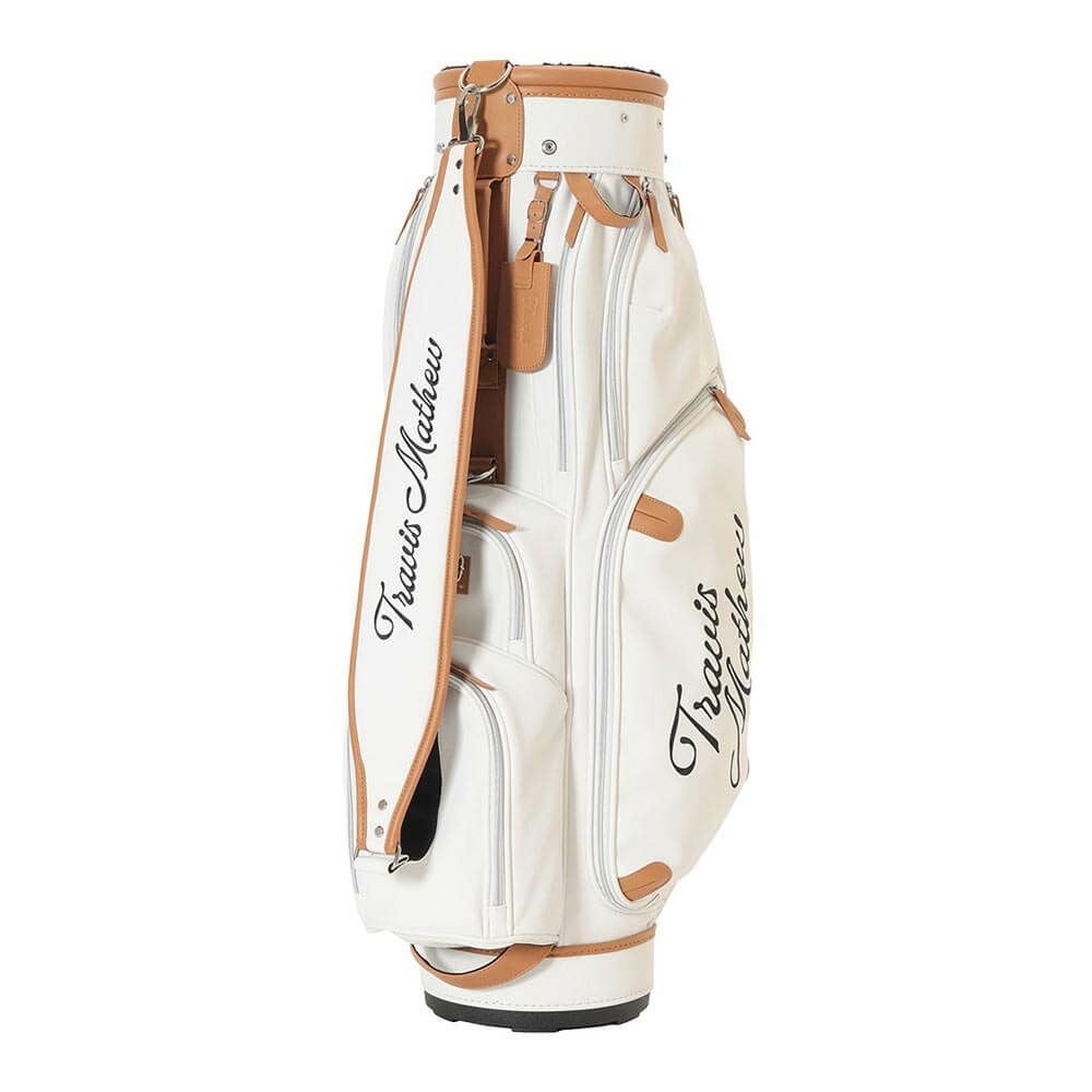 トラヴィスマシュー Travis Mathew　メンズ CANVAS キャディバッグ 7AL902 1WHT ホワイト　2025年モデル 詳細1