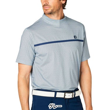 フットジョイ FootJoy　メンズ チェストライン 半袖 モックネックシャツ FJ-S25-S10　2025年モデル 詳細8