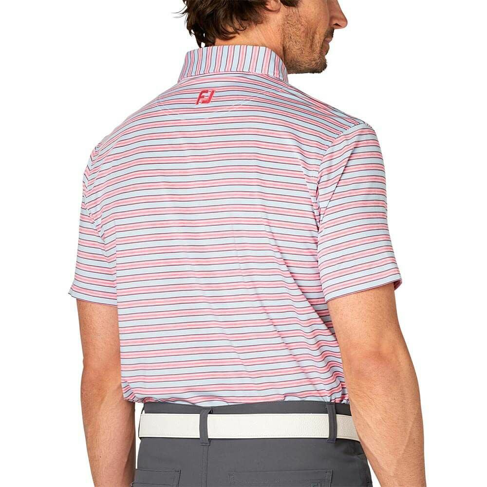 フットジョイ FootJoy　メンズ ヘザーストライプ 半袖 ボタンダウン ポロシャツ FJ-S25-S11　2025年モデル 詳細6