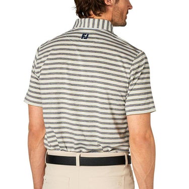 フットジョイ FootJoy　メンズ ヘザーストライプ 半袖 ボタンダウン ポロシャツ FJ-S25-S11　2025年モデル 詳細9