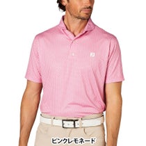 フットジョイ FootJoy メンズ ジオメトリックプリント ワイドカラー 半袖 ポロシャツ FJ-S25-S12 2025年モデル