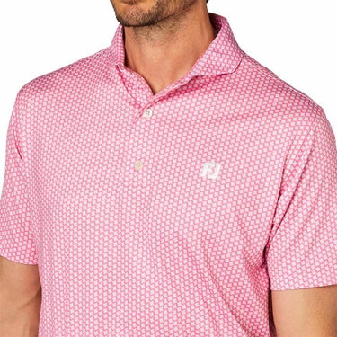 フットジョイ FootJoy　メンズ ジオメトリックプリント ワイドカラー 半袖 ポロシャツ FJ-S25-S12　2025年モデル 詳細4