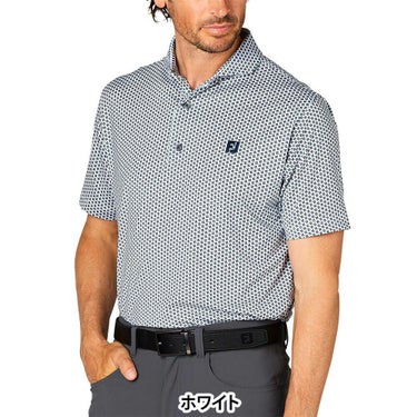 フットジョイ FootJoy　メンズ ジオメトリックプリント ワイドカラー 半袖 ポロシャツ FJ-S25-S12　2025年モデル 詳細5
