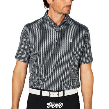 フットジョイ FootJoy　メンズ ジオメトリックプリント ワイドカラー 半袖 ポロシャツ FJ-S25-S12　2025年モデル 詳細8