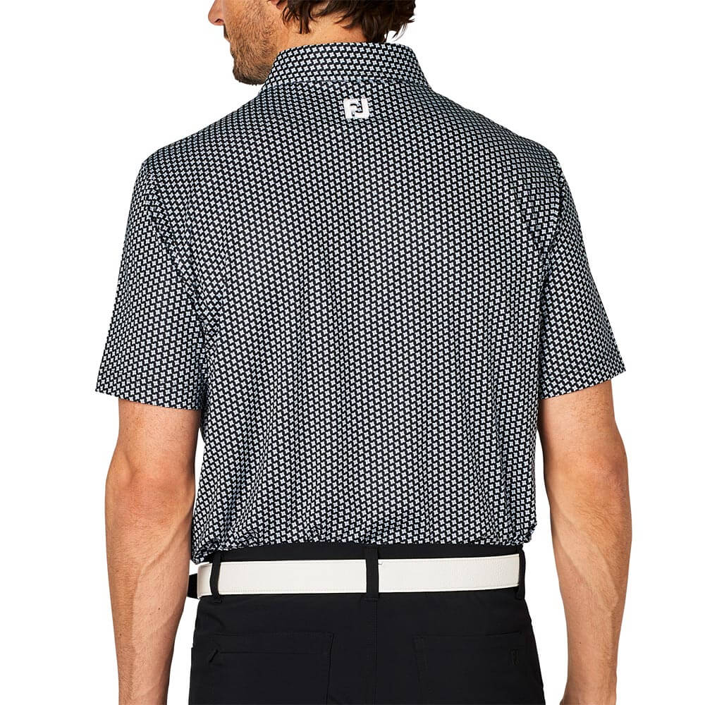 フットジョイ FootJoy　メンズ ジオメトリックプリント ワイドカラー 半袖 ポロシャツ FJ-S25-S12　2025年モデル 詳細9