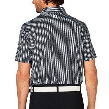 フットジョイ FootJoy　メンズ ジオメトリックプリント ワイドカラー 半袖 ポロシャツ FJ-S25-S12　2025年モデル 詳細9