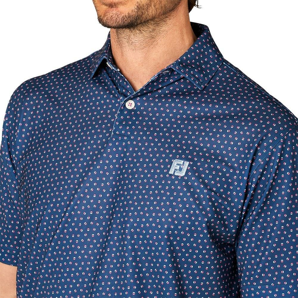 フットジョイ FootJoy メンズ ボールプリント 半袖 ポロシャツ FJ-S25