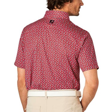 フットジョイ FootJoy　メンズ フラワープリント 半袖 ボタンダウン ポロシャツ FJ-S25-S14　2025年モデル 詳細3