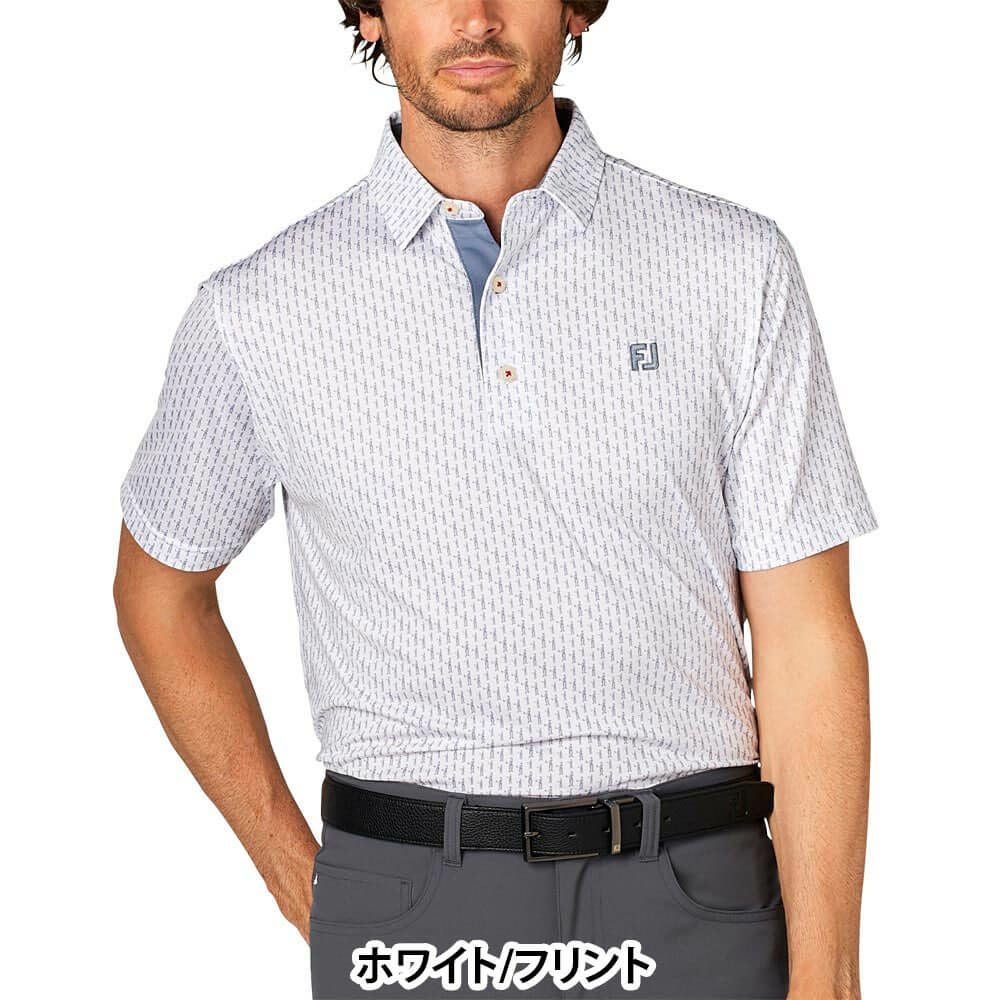 フットジョイ FootJoy　メンズ プレイヤーズ フィギュアプリント 半袖 ポロシャツ FJ-S25-S15　2025年モデル 詳細8