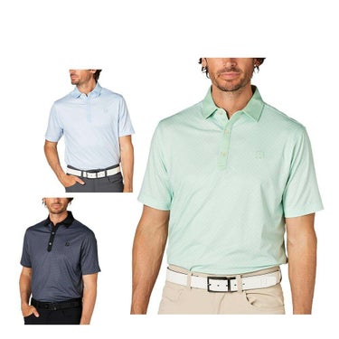 フットジョイ FootJoy　メンズ 格子ジャカード 半袖 ポロシャツ FJ-S25-S16　2025年モデル 詳細1