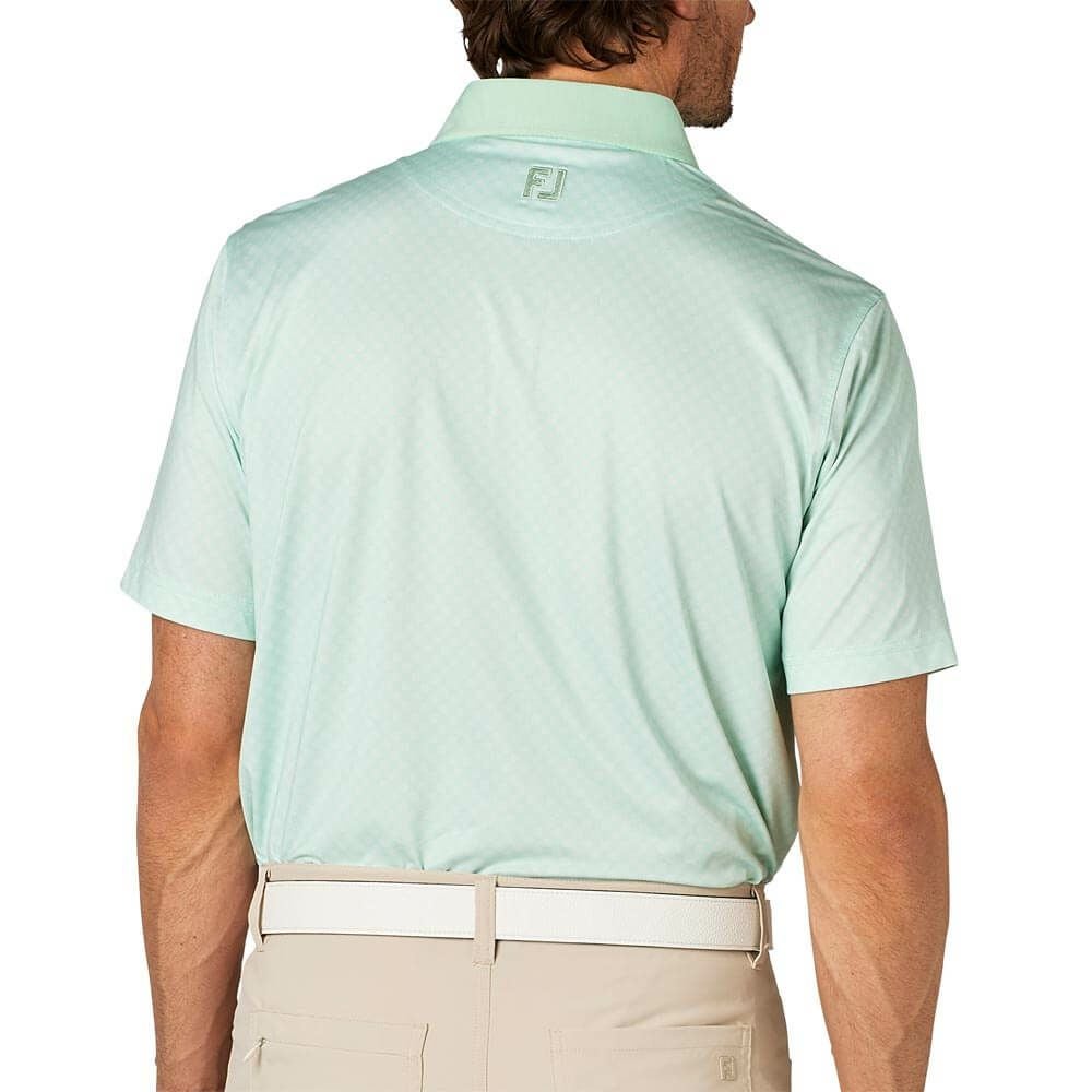 フットジョイ FootJoy メンズ 格子ジャカード 半袖 ポロシャツ FJ-S25
