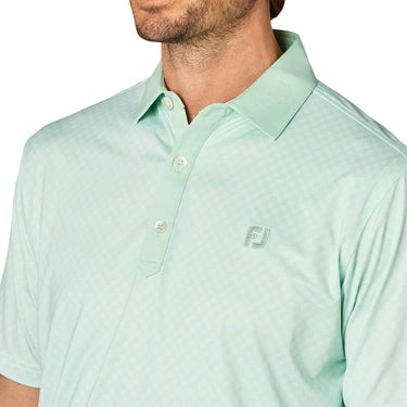 フットジョイ FootJoy　メンズ 格子ジャカード 半袖 ポロシャツ FJ-S25-S16　2025年モデル 詳細4