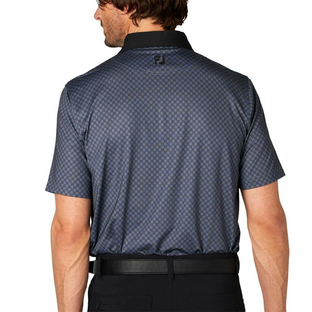 フットジョイ FootJoy　メンズ 格子ジャカード 半袖 ポロシャツ FJ-S25-S16　2025年モデル 詳細9