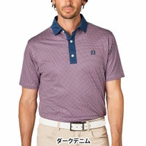フットジョイ FootJoy　メンズ ダイアゴナル クレリック 半袖 ポロシャツ FJ-S25-S18　2025年モデル